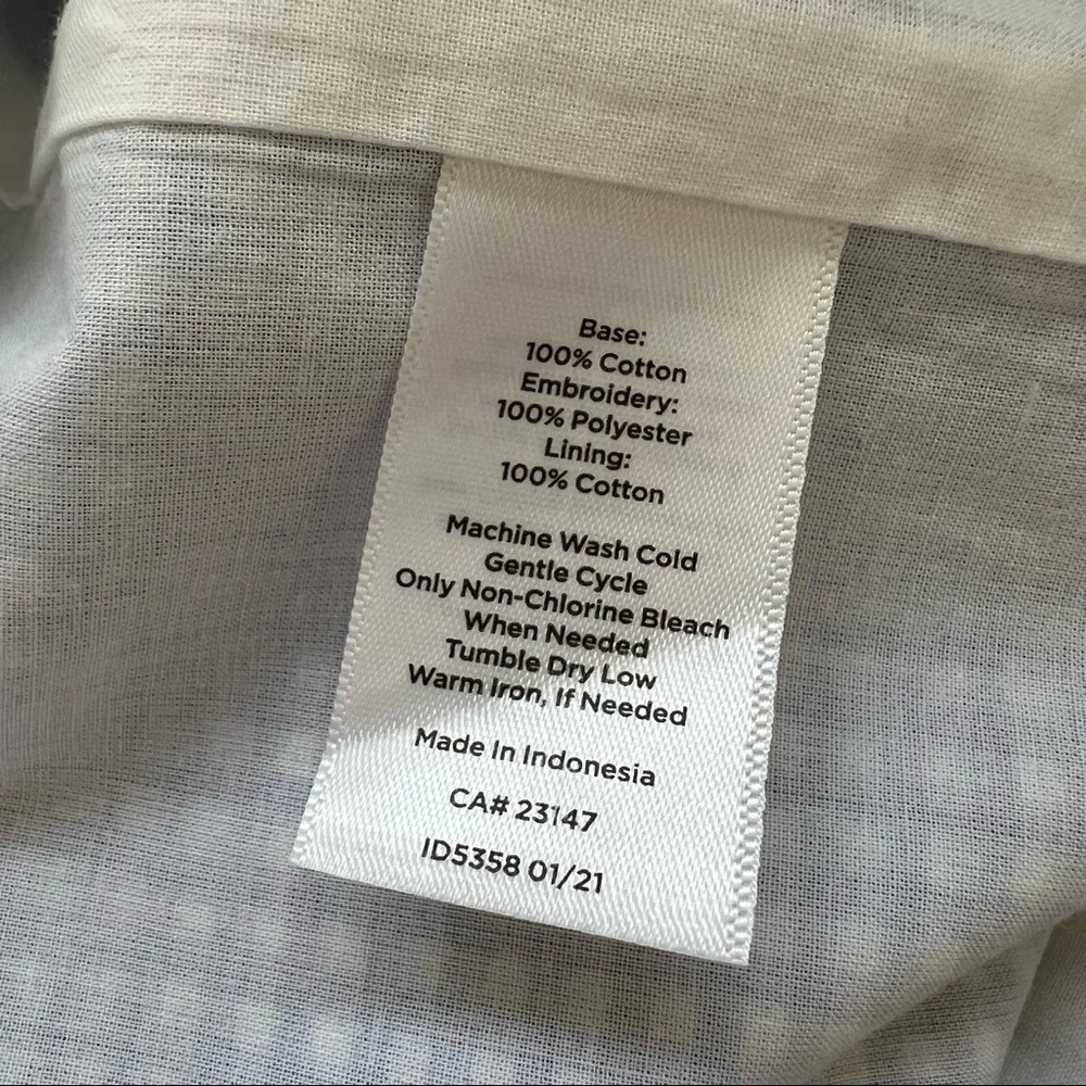 Talbots gingham cotton